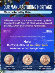 OSMING massager demonstrates heat settings for soothing comfort