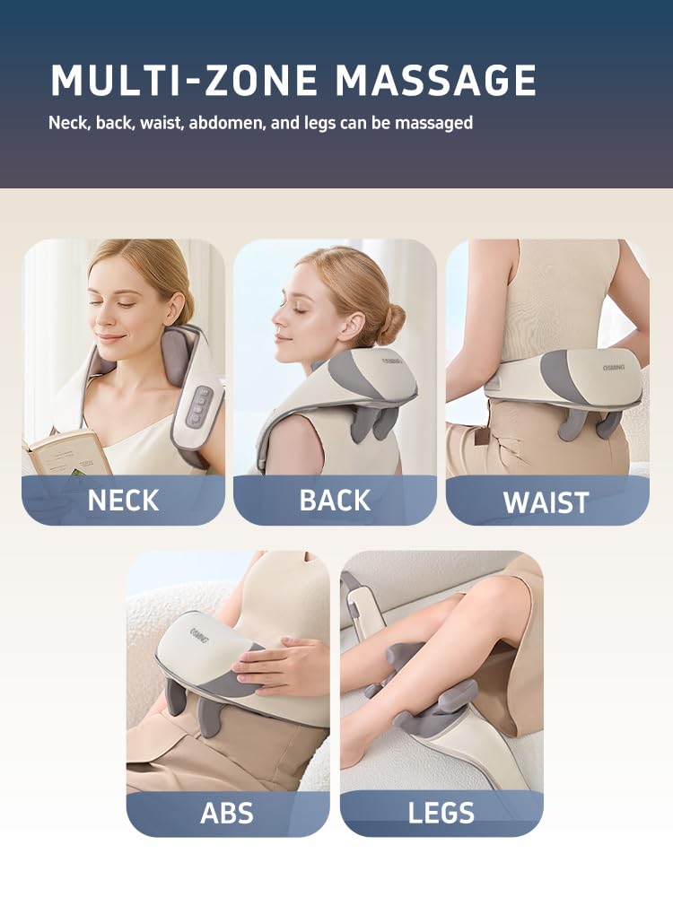 OSMING massager with straps for hands-free use