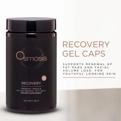 OSMOSIS Recovery bottle side view highlighting packaging for daily use.