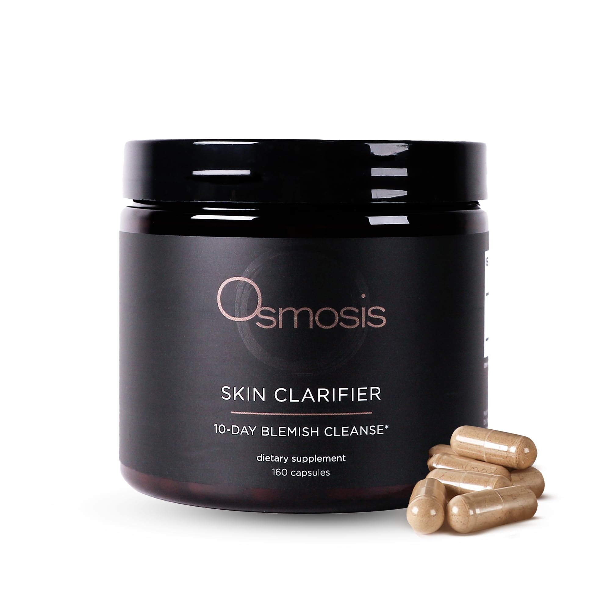 Osmosis Skin Clarifier bottle with capsules for a daily skin-support routine.
