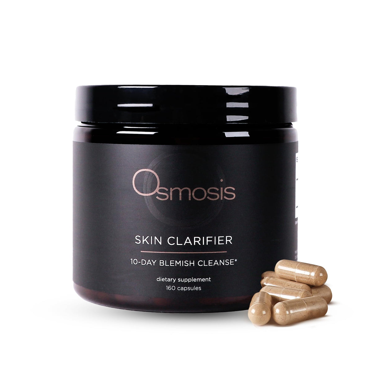 Osmosis Skin Clarifier bottle with capsules for a daily skin-support routine.
