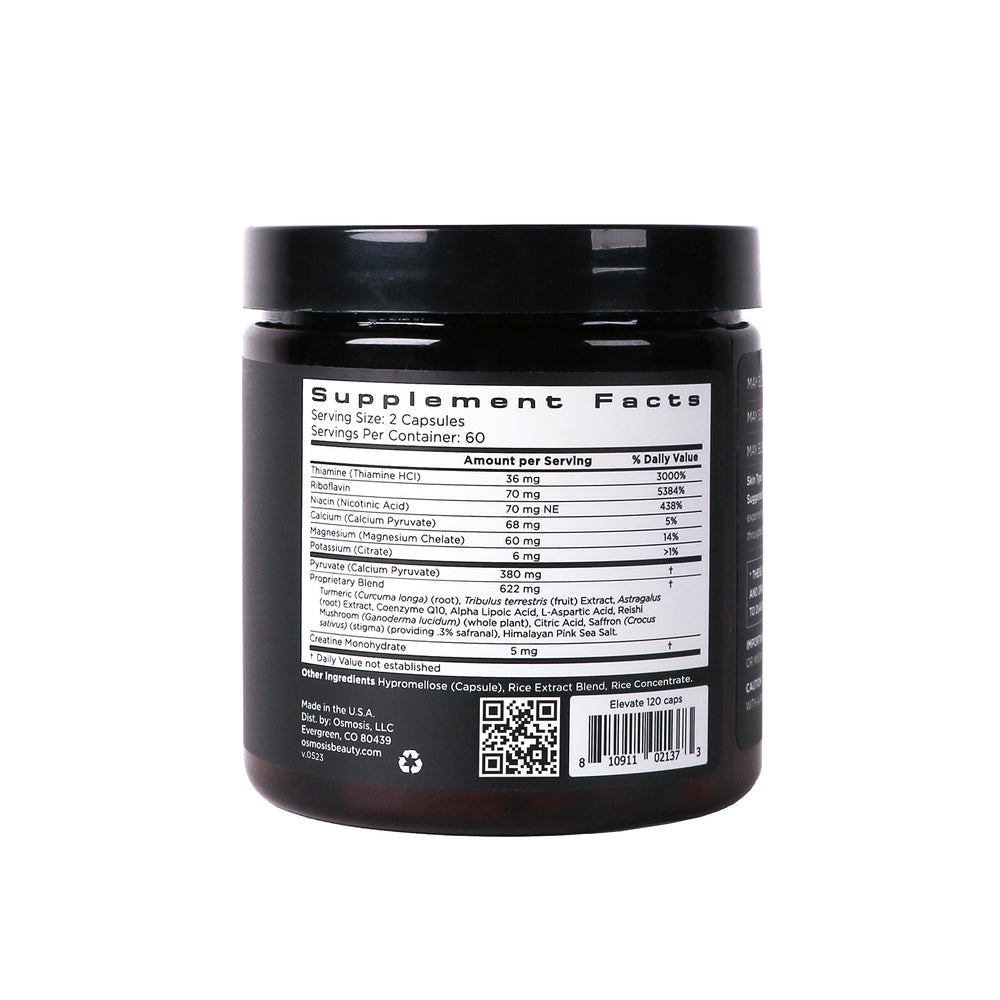 OSMOSIS Elevate capsules in hand for convenient immune and energy support