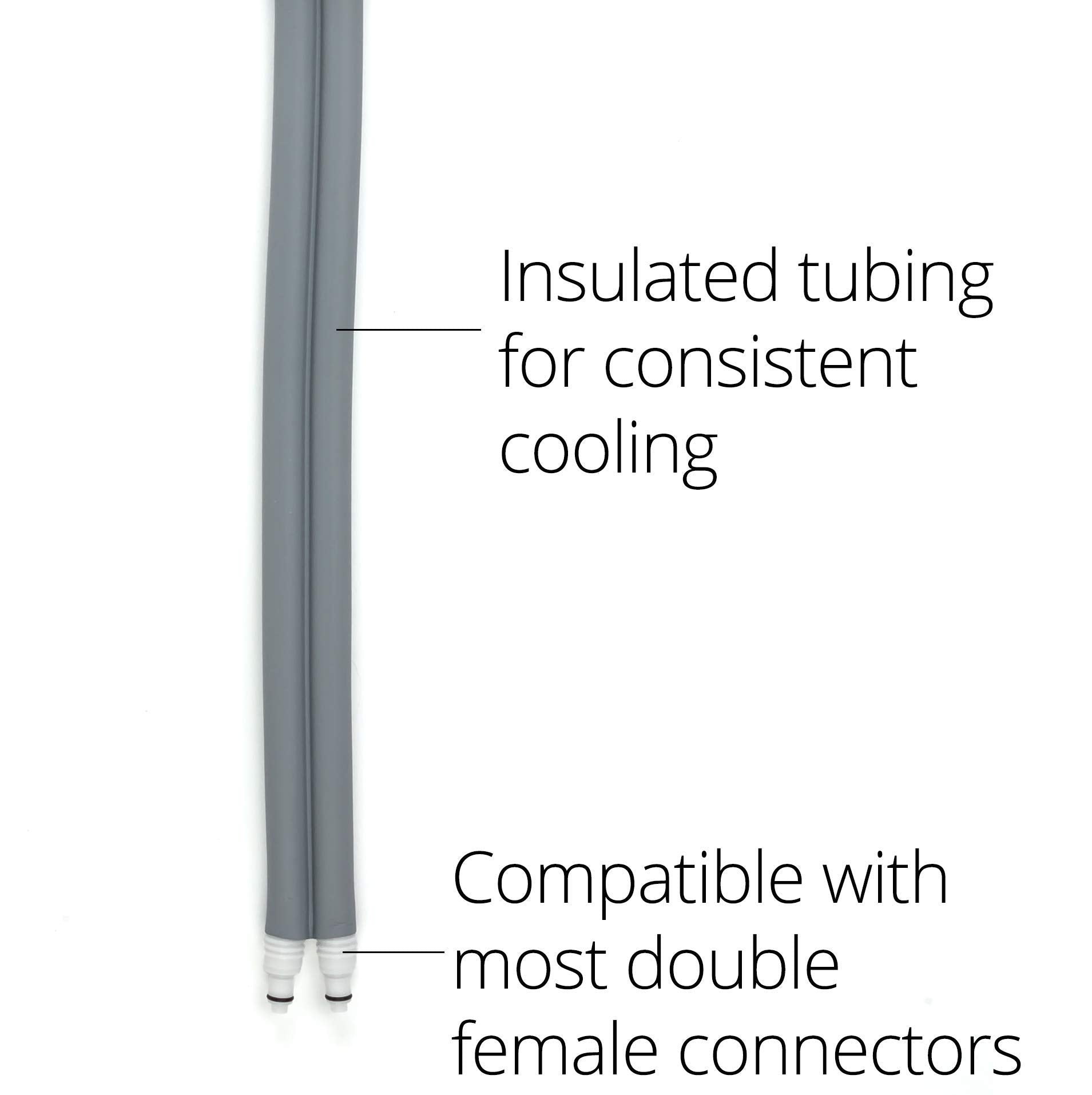 Ossur Cold Rush includes hose connectors for easy machine connection.