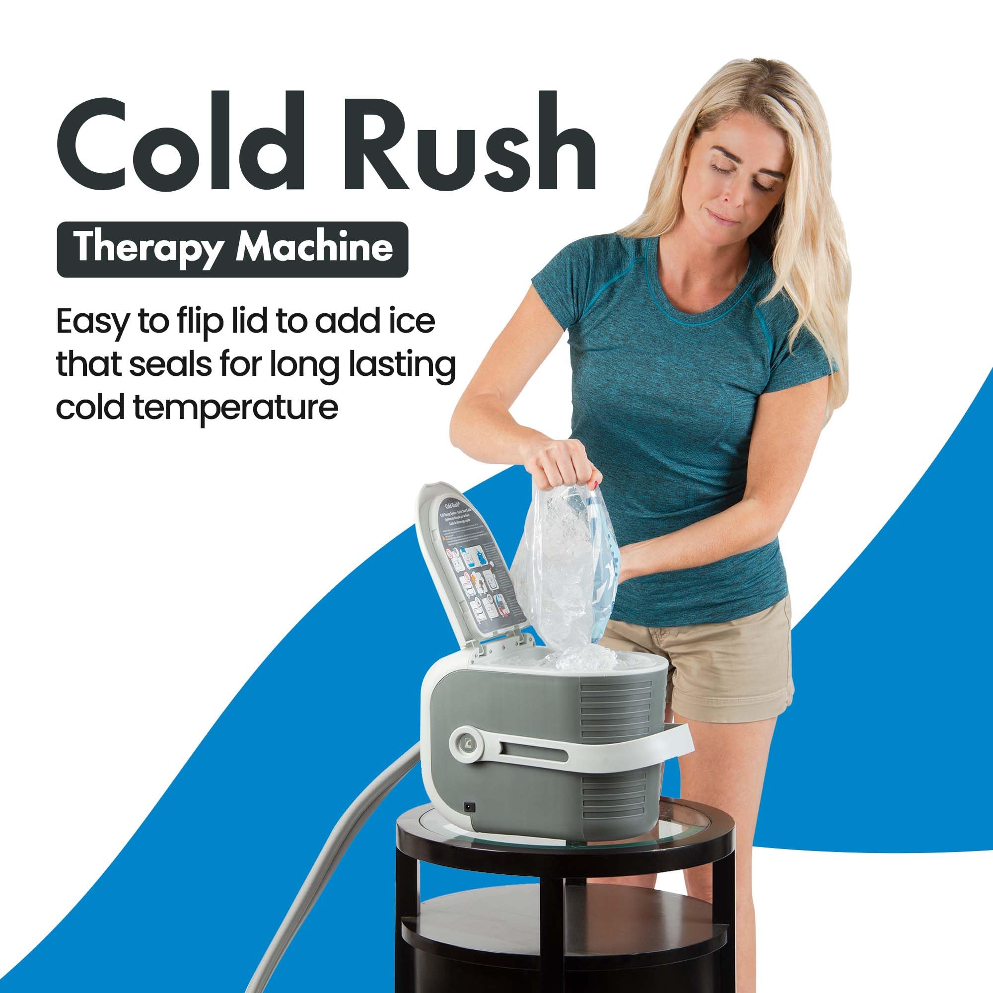 Ossur quiet pump system provides silent operation during recovery sessions.