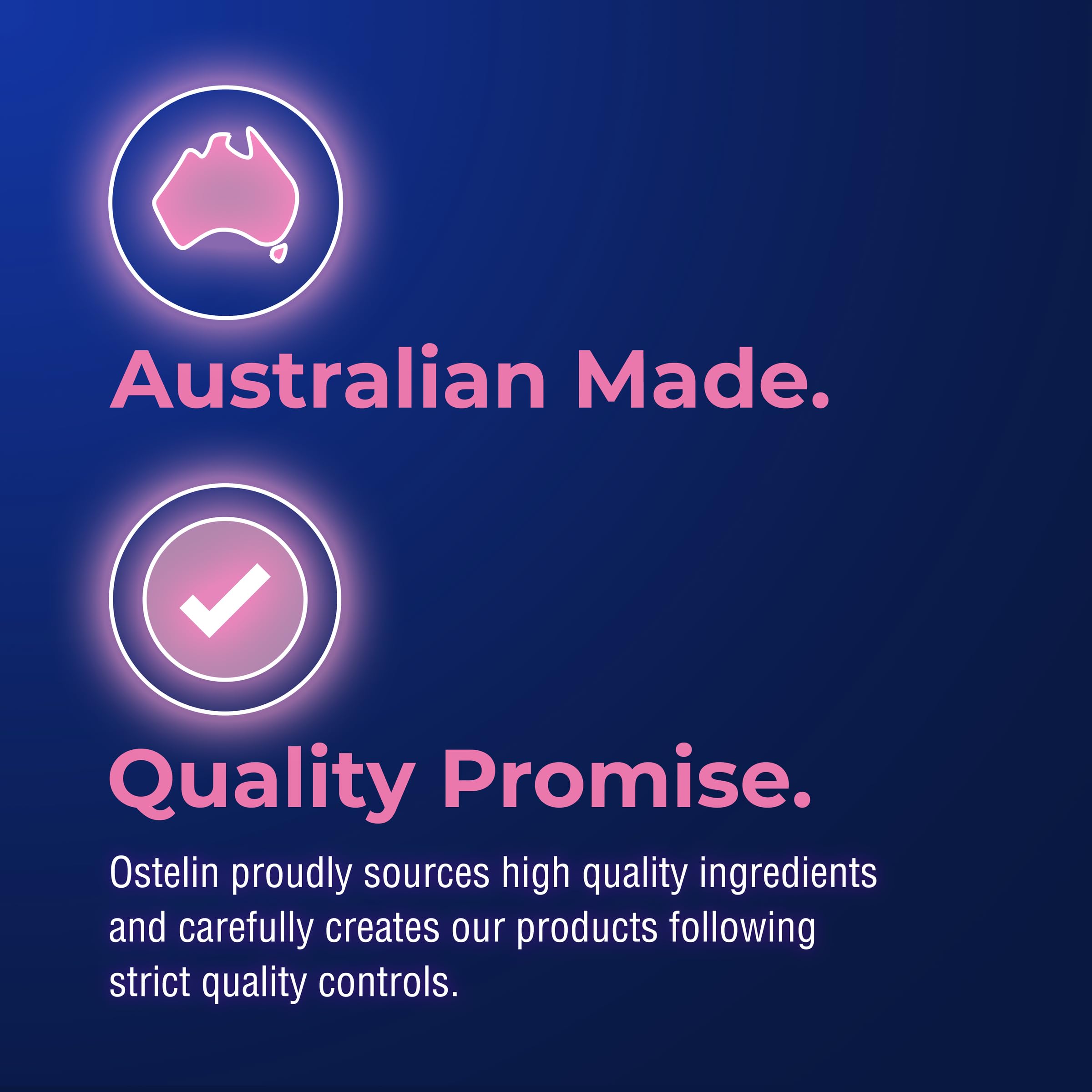 Ostelin label highlighting immune support and muscle function