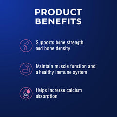Ostelin Vitamin D Plus Calcium label close-up highlighting calcium absorption