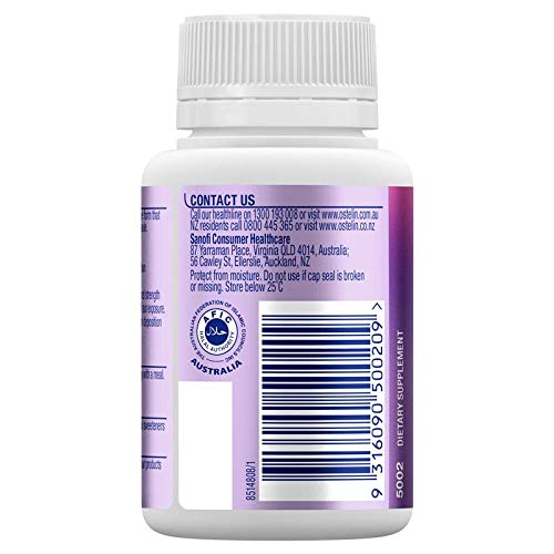 Ostelin Vitamin D3 1000IU capsules closeup, convenient daily supplementation.