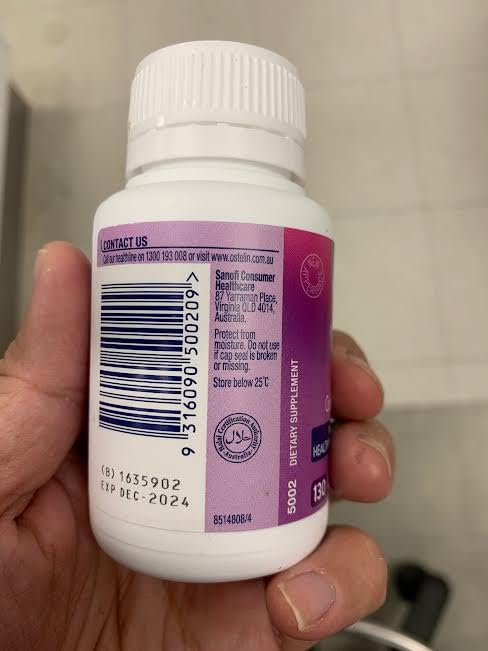 Ostelin Vitamin D3 1000IU halal-certified badge emphasizes trusted, compliant supplementation.