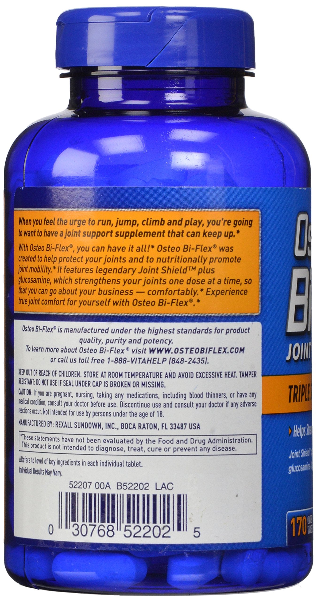 Closeup of Osteo Bi-Flex Triple Strength capsules showing easy-to-swallow coating.