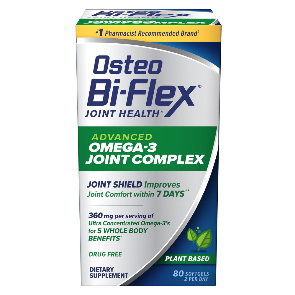 Osteo Bi-Flex Advanced Omega-3 Joint Complex bottle for convenient daily joint support