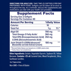 Osteo Bi-Flex bottle with easy-to-swallow softgels suggests a simple daily routine