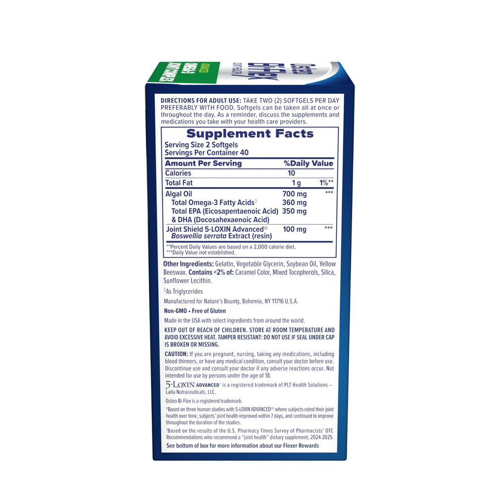 Osteo Bi-Flex joint support bottle paired with wellness cues for daily activity