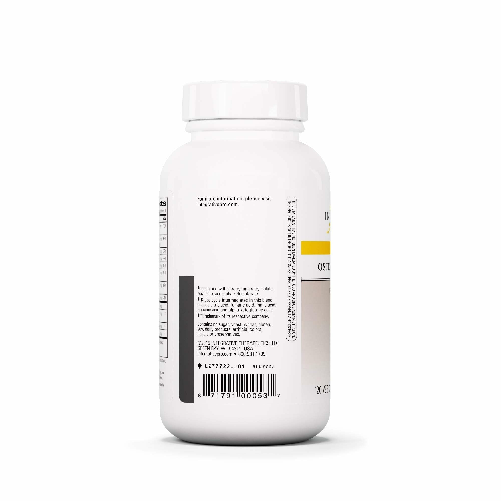 Osteoprime Forte bottle with meal concept illustrating daily intake.
