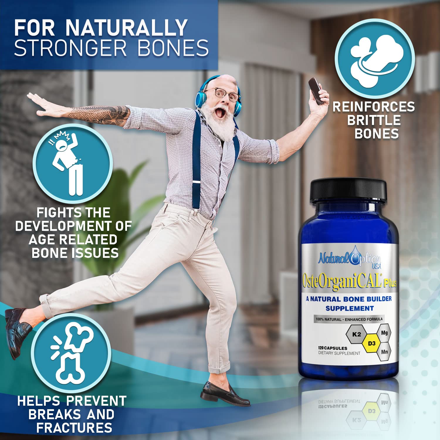 Osteorganical Plus bone health system in action concept image