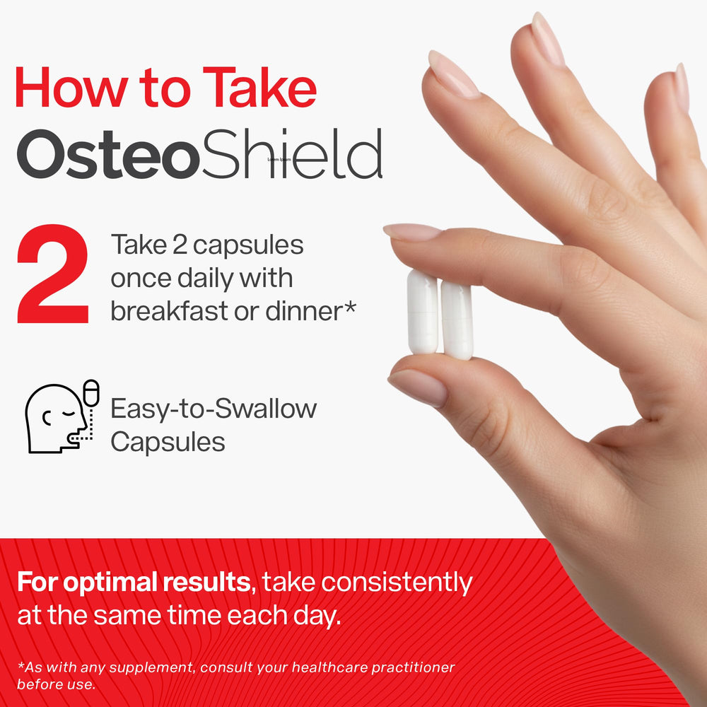 OsteoShield purity lab badge signals quality control