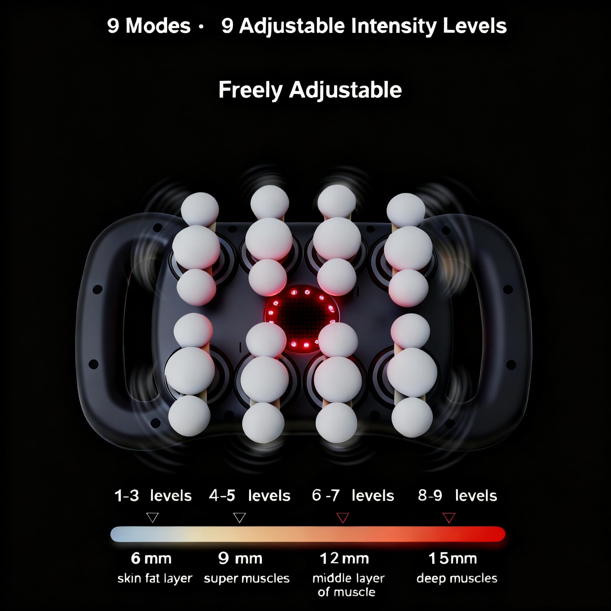 Otpuskay 24-head massager with small heads for gentler touch.