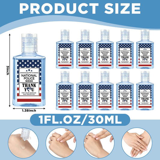 Oudain mint-scented mini hand soap with blue liquid, perfect for event bags.