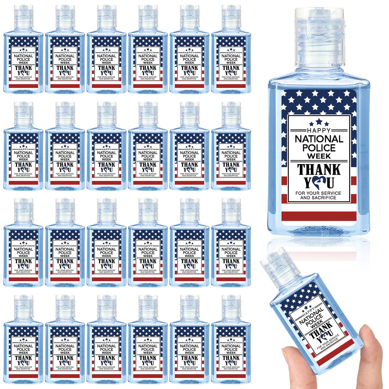 Oudain 1 oz hand soap for National Police Week, ideal guest favor.