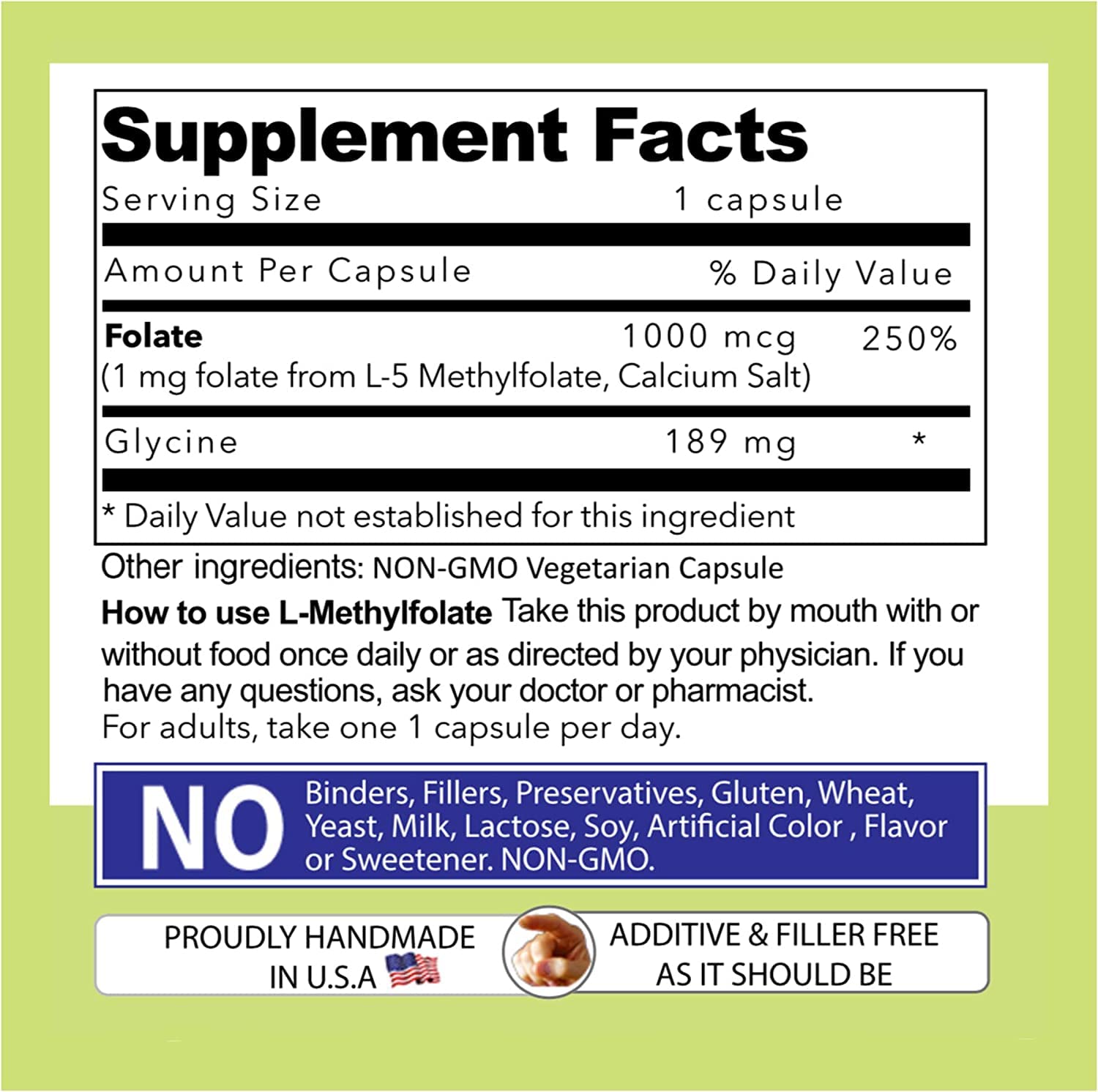 Gluten-free, non-GMO profile supports clean daily supplementation.