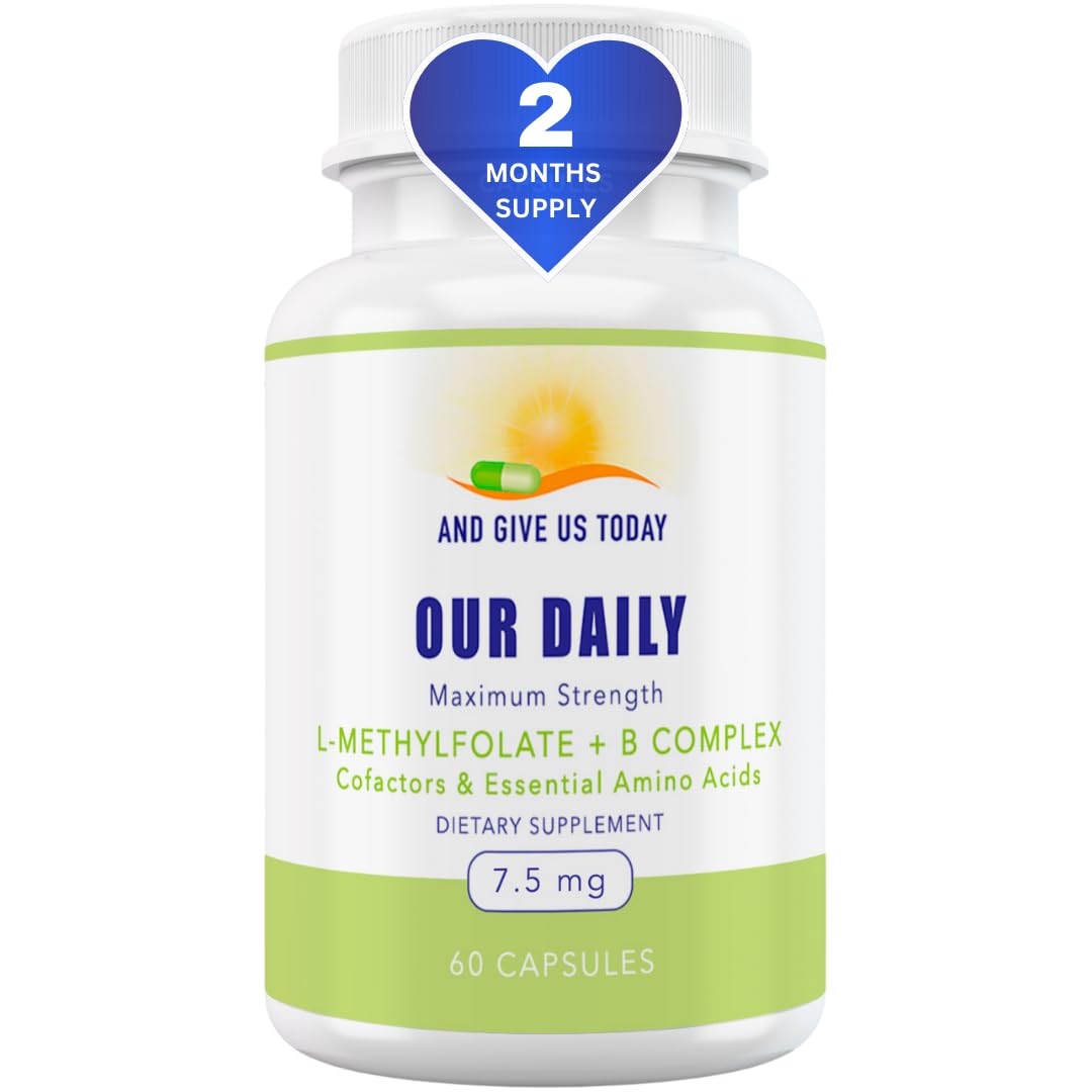 Our Daily Vites L-Methylfolate B Complex bottle for daily energy and focus support