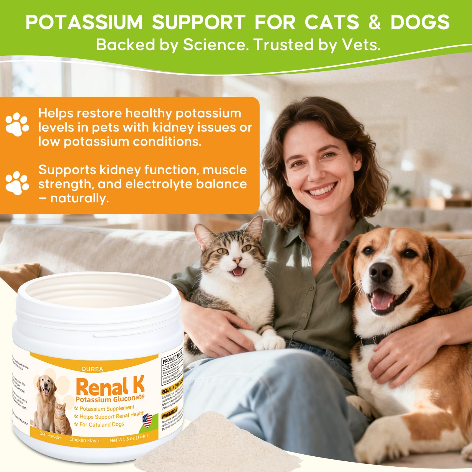 Ourea Renal K supports kidney-friendly routines and balanced potassium.