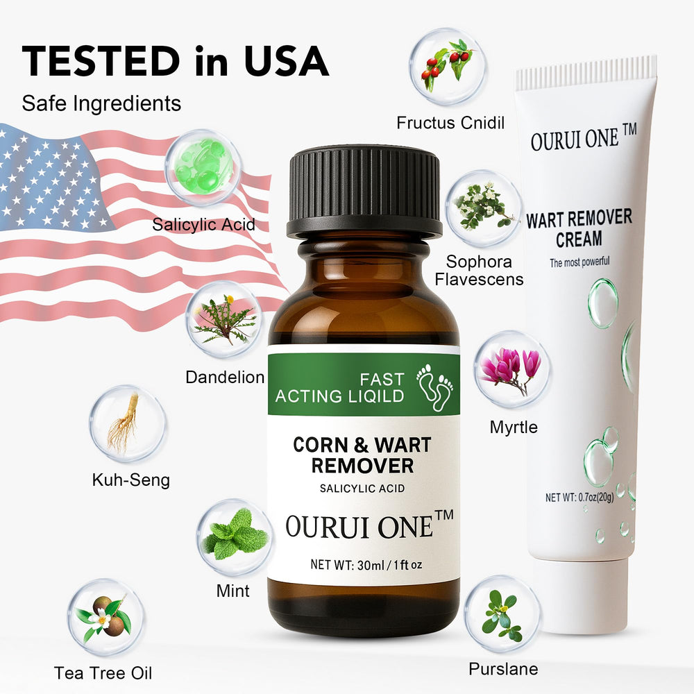 ourui one plant-based, dermatologist-tested formula includes salicylic acid