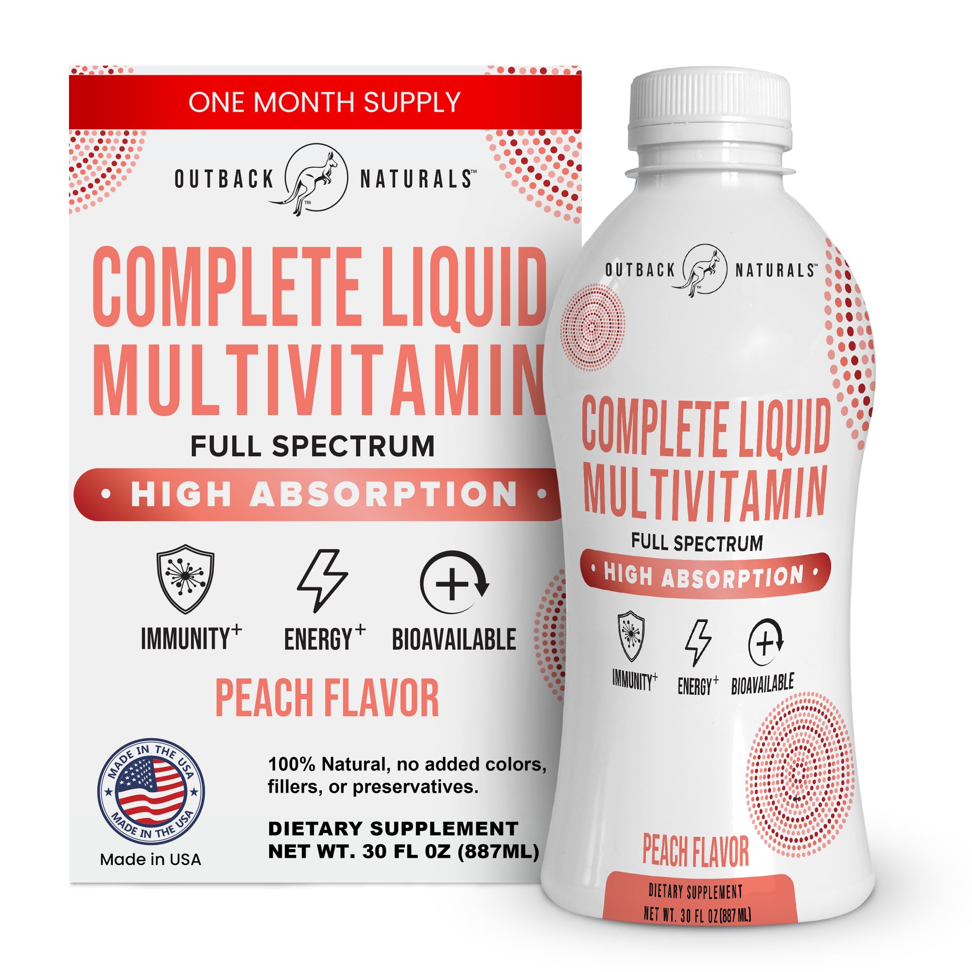 Outback Naturals Complete Liquid Multivitamin bottle for convenient daily nutrition support