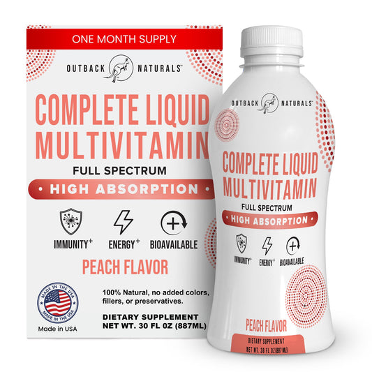 Outback Naturals Complete Liquid Multivitamin bottle for convenient daily nutrition support