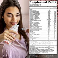 Outback Naturals Complete Liquid Multivitamin goji-berry-elderberry image emphasizes antioxidant-rich superfoods