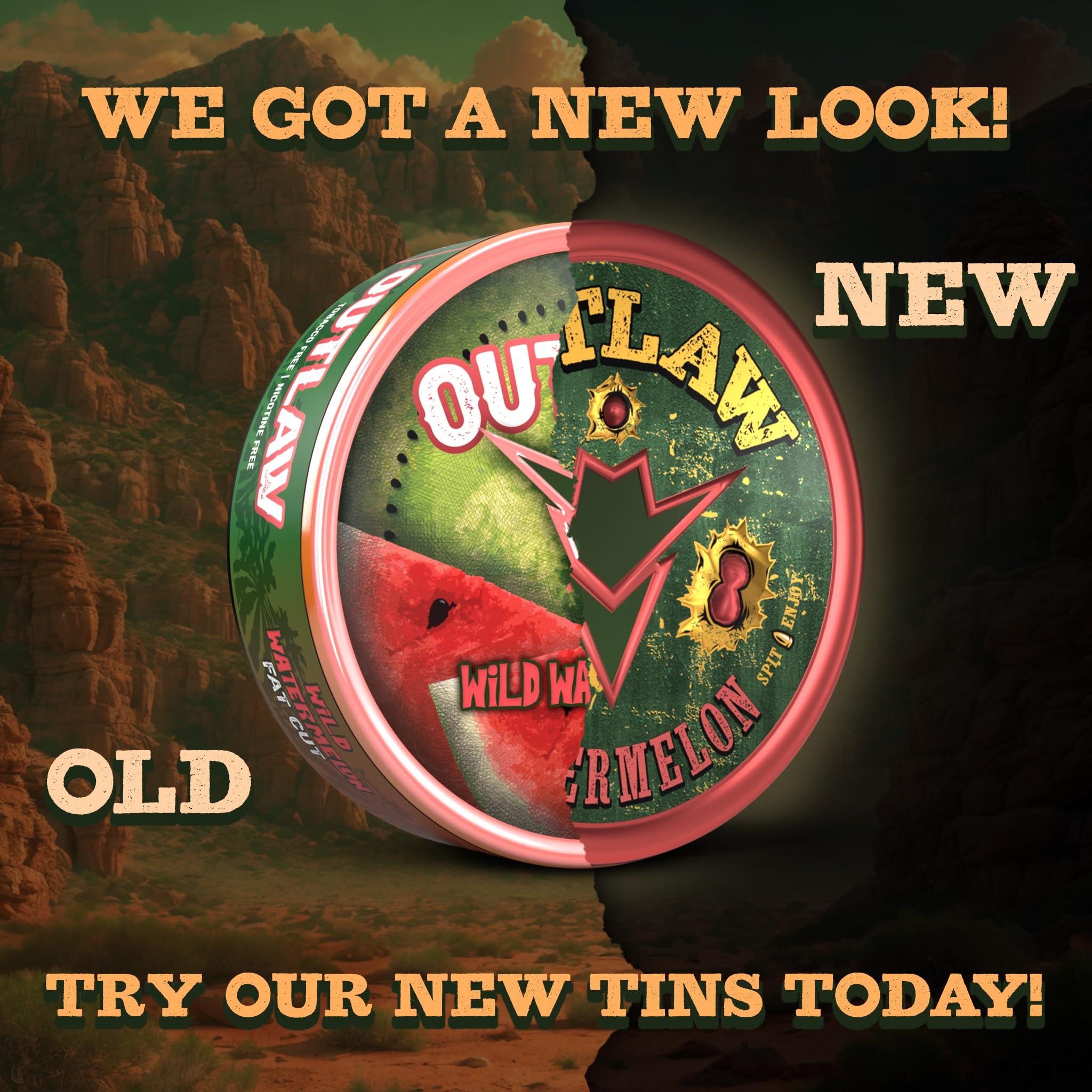 Outlaw Dip Killer Vaniller NiC-Safe six-pack back view highlighting value.