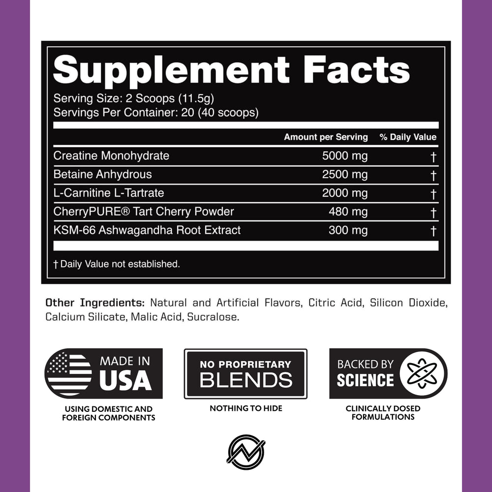 Outwork Nutrition Biolayne-endorsed label conveys science-backed formulation and reliable results.