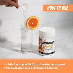 Stirring Outwork Electrolytes powder demonstrates science-backed electrolyte balance for workouts
