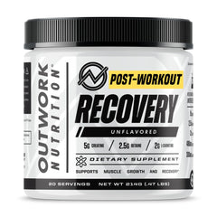 Outwork Nutrition Post-Workout Recovery Powder with creatine monohydrate promotes faster muscle recovery.