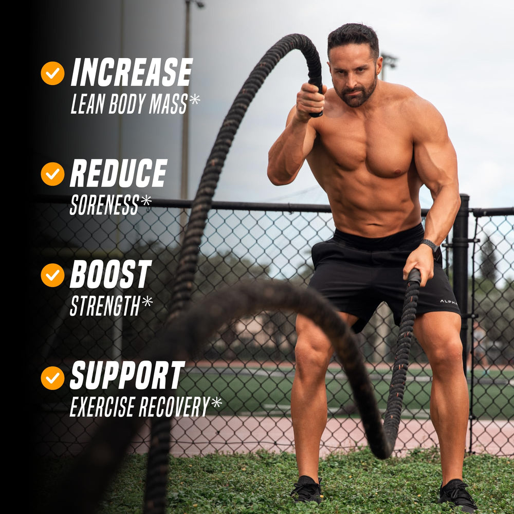 Outwork Nutrition recovery tub label close-up highlighting creatine monohydrate and betaine