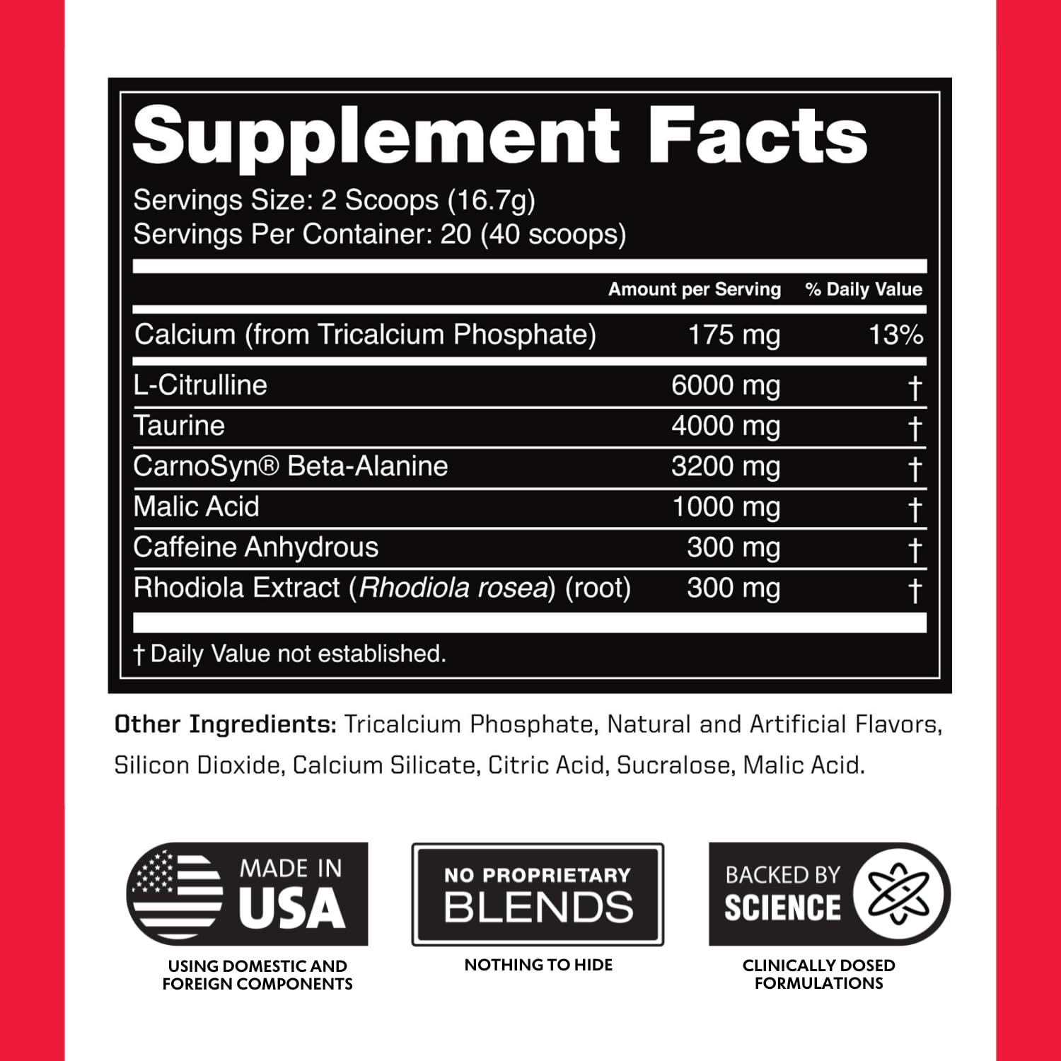 Transparent, science-based approach without opaque blends or exaggerations.