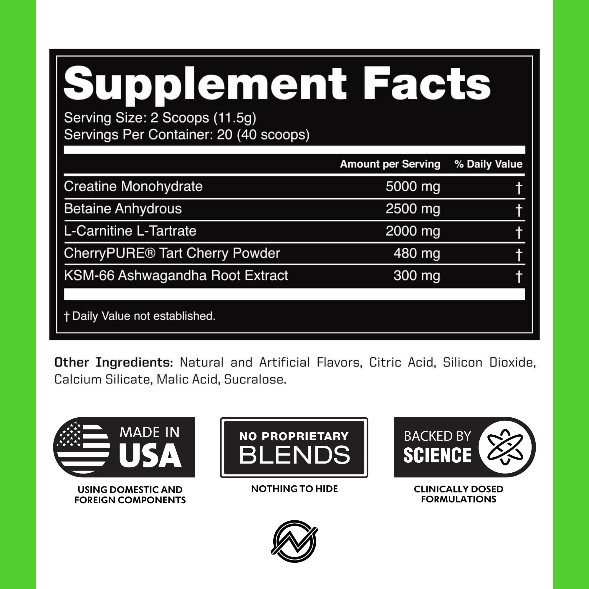 Outwork Nutrition tart cherry and ashwagandha blend for balanced recovery