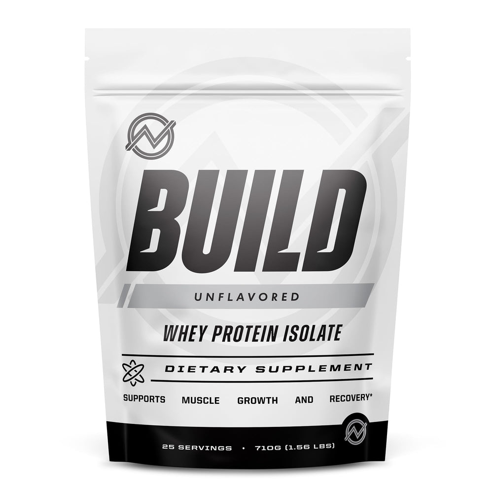 Outwork Nutrition whey isolate canister front view highlighting low lactose and purity.