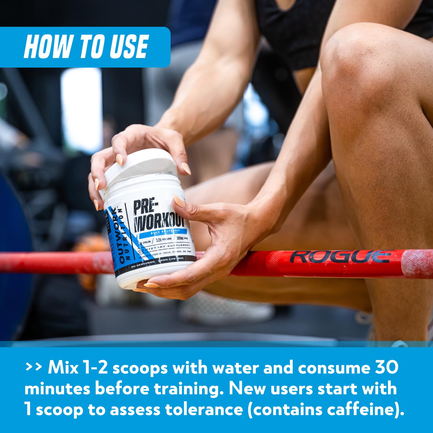 Outwork preworkout caffeinated formula for motivation and mood during workouts