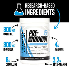 Outwork preworkout taurine and rhodiola supporting focus during training