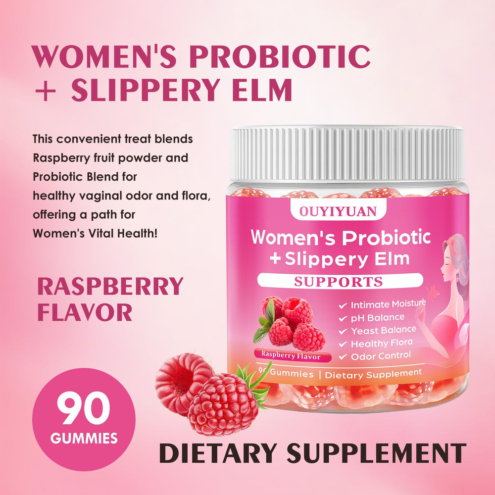 OUYIYUA raspberry flavor gummies illustrate easy snacking and support