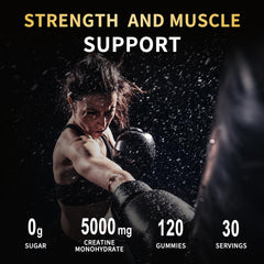 OUYIYUA 4-gummies serving demonstrates convenient daily creatine intake