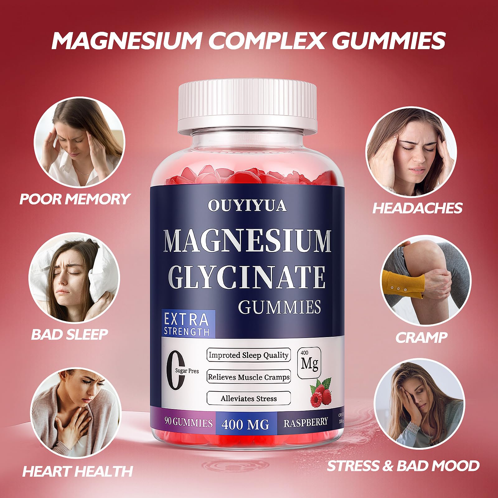 OUYIYUA gummies featuring vitamin D and B6 for immune and energy support