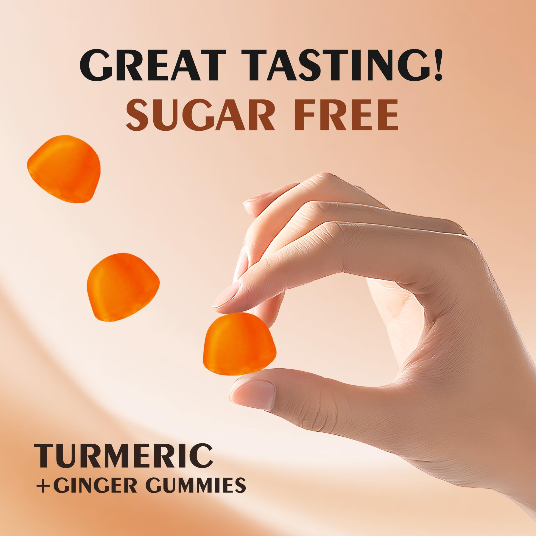 OUYIYUA Gummies texture closeup, showcasing chewy ease for daily routine.