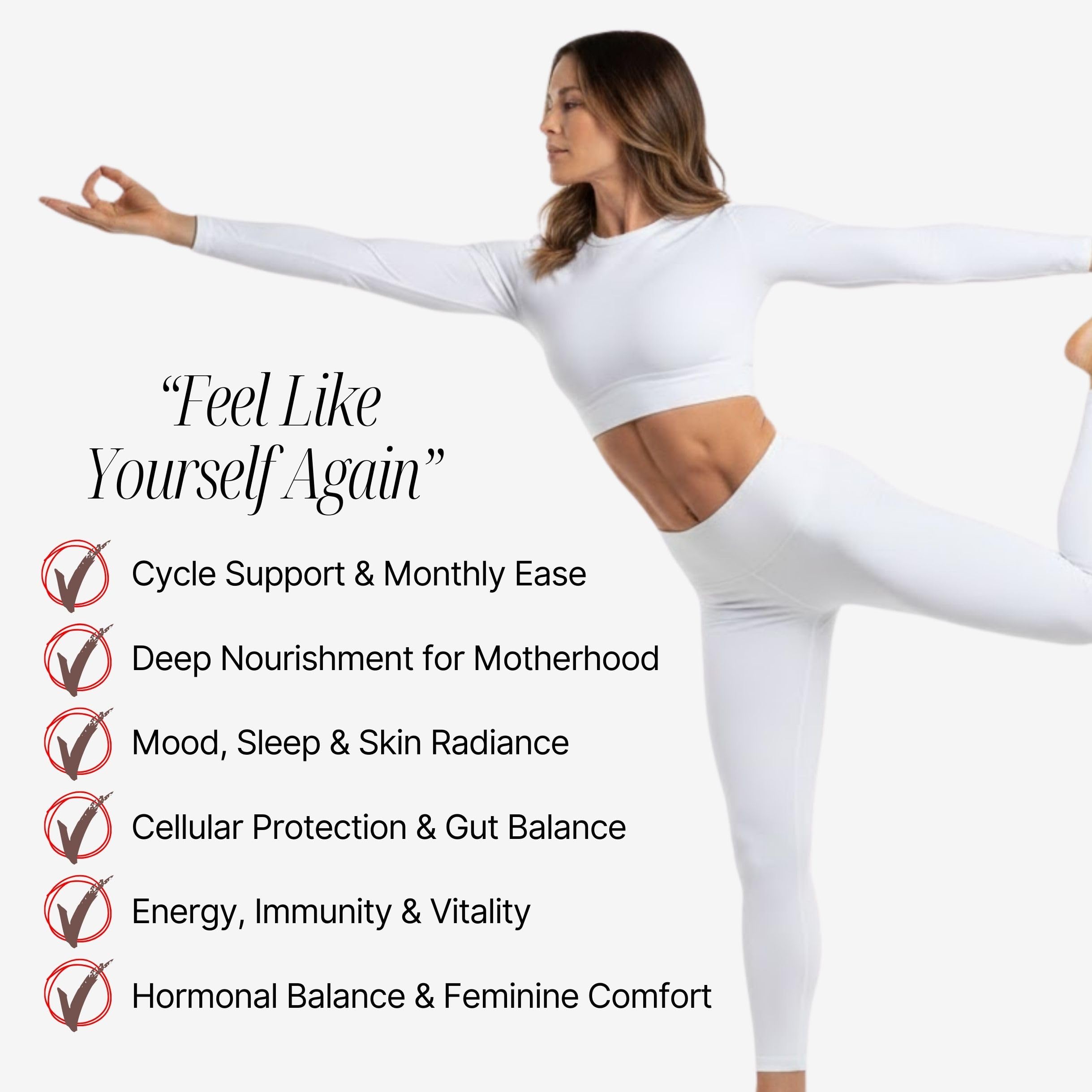 Close-up of OVA Flame organ capsules highlighting a nutrient-dense formula for women.