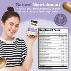 Ovalife natural nourishment formula with clean ingredients for women.