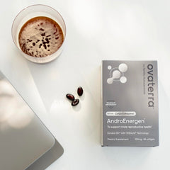 Ovaterra AndroEnergen usage shot hints simple daily routine for men.