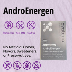 Ovaterra AndroEnergen VesIsorb absorption diagram highlights bioavailability potential.