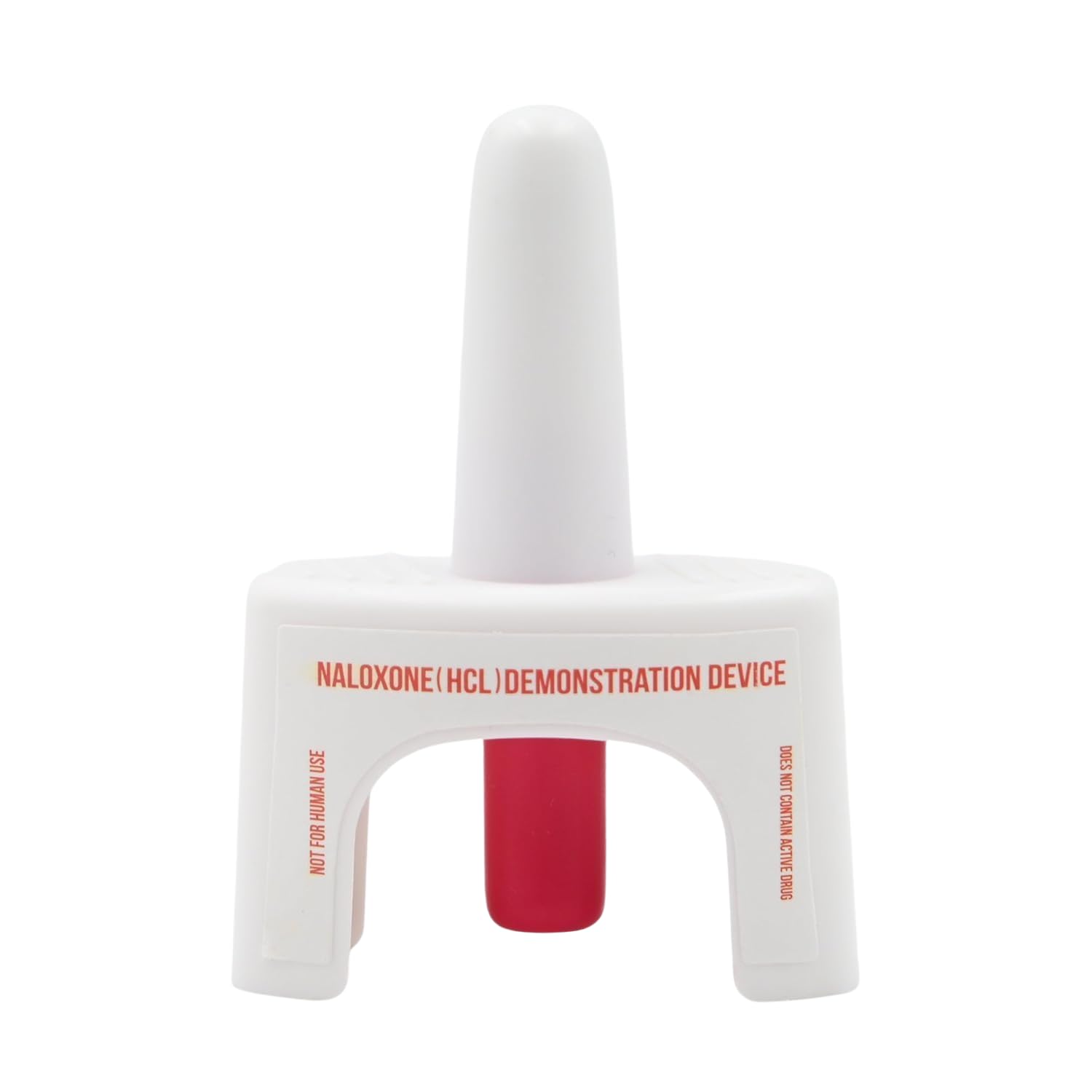OVERDOSE KITS training device in use showing nasal spray simulation