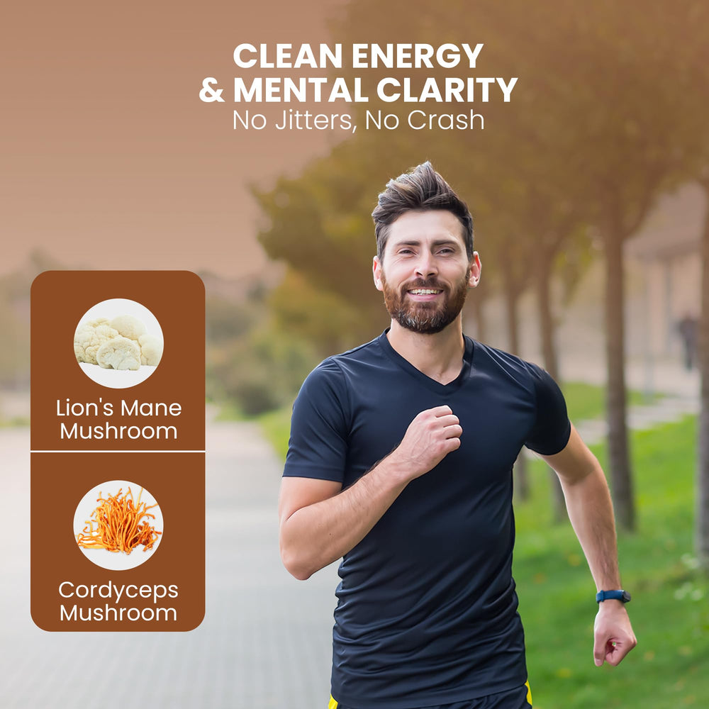 OVIA low-caffeine blend delivering steady energy without jitters.