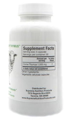 Ovine thymus capsules on lab-tested packaging for quality